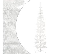 Mākslīgā Ziemassvētku Egle Ar Statīvu, Pusapaļa, Balta, 210 Cm Vidaxl 8720287000709