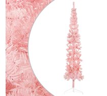 Mākslīgā Ziemassvētku Egle Ar Statīvu, Pusapaļa, Rozā, 240 Cm Vidaxl 8720287000761