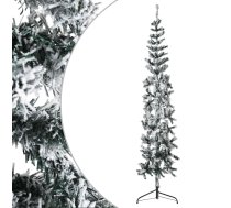 Mākslīgā Ziemassvētku Egle Ar Sniegu, Šaura, Pusapaļa, 240 Cm Vidaxl 8720287001119
