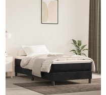 Kabatu Atsperu Matracis, Melns, 100X200X20 Cm, Samts Vidaxl 8720287160649