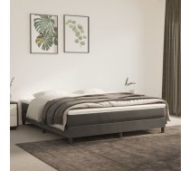 Kabatu Atsperu Matracis, Tumši Pelēks Samts, 160X200X20 Cm Vidaxl 8720287161431