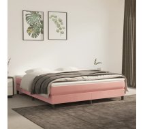Kabatu Atsperu Matracis, Rozā Samts, 160X200X20 Cm Vidaxl 8720287161479