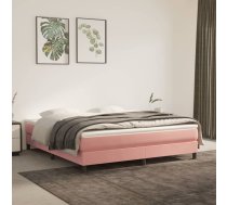 Kabatu Atsperu Matracis, Rozā Samts, 180X200X20 Cm Vidaxl 8720287161677