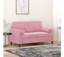 Dekoratīvi Spilveni, 2 Gab., Rozā, Ø15X50 Cm, Samts Vidaxl 8720287188155