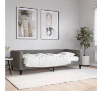 Dīvāngulta Ar Matraci, Tumši Pelēks Audums, 90X200 Cm Vidaxl 8720845459352