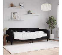 Izvelkams Dīvāns Ar Matraci, Melns, 90X200 Cm, Samts Vidaxl 8720845464172