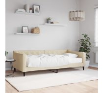 Dīvāngulta Ar Matraci, Krēmkrāsas, 90X200 Cm, Audums Vidaxl 8720845467869