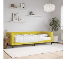 Dīvāngulta Ar Matraci, Dzeltens Samts, 90X200 Cm Vidaxl 8720845471224