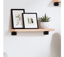 Sienas Plaukts, 40X10X2 Cm, Neapstrādāts Ozola Masīvkoks Vidaxl 8720845812218