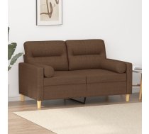 Divvietīgs Dīvāns Ar Spilveniem, Brūns, 120 Cm, Audums Vidaxl 8721012057838