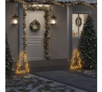 Ziemassvētku Gaismas Dekors, Egles Forma, 80 Led, 60 Cm Vidaxl 8721012118270