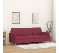 Trīsvietīgs Dīvāns, Vīnsarkans Audums, 180 Cm Vidaxl 8721012135772