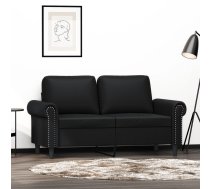 Divvietīgs Dīvāns, Melns, 120 Cm, Mākslīgā Āda Vidaxl 8721012135840
