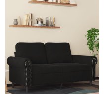 Divvietīgs Dīvāns, Melns, 120 Cm, Samts Vidaxl 8721012136090