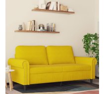 Divvietīgs Dīvāns, Dzeltens, 140 Cm, Samts Vidaxl 8721012136205