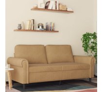 Divvietīgs Dīvāns, Brūns, 140 Cm, Samts Vidaxl 8721012136212