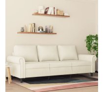Trīsvietīgs Dīvāns, Krēmkrāsas, 180 Cm, Samts Vidaxl 8721012136328