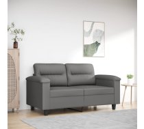 Divvietīgs Dīvāns, 120 Cm, Tumši Pelēks Mikrošķiedras Audums Vidaxl 8721012136427