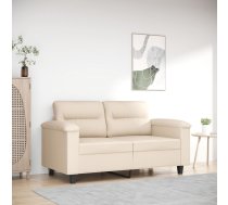 Divvietīgs Dīvāns, 120 Cm, Bēšs Mikrošķiedras Audums Vidaxl 8721012136458