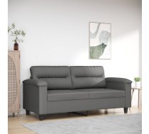 Divvietīgs Dīvāns, 140 Cm, Tumši Pelēks Mikrošķiedras Audums Vidaxl 8721012136489