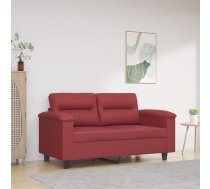 Divvietīgs Dīvāns, Vīnsarkans, 120 Cm, Mākslīgā Āda Vidaxl 8721012136663