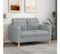 Divvietīgs Dīvāns, Gaiši Pelēks, 120 Cm, Audums Vidaxl 8721012138094