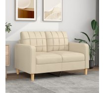 Divvietīgs Dīvāns, Krēmkrāsas Audums, 120 Cm Vidaxl 8721012138117
