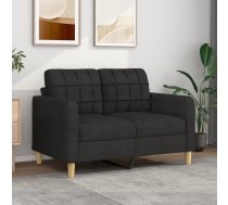 Divvietīgs Dīvāns, Melns Audums, 120 Cm Vidaxl 8721012138131