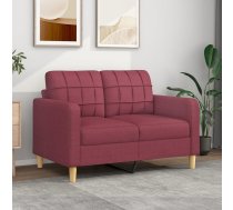 Divvietīgs Dīvāns, Vīnsarkans Audums, 120 Cm Vidaxl 8721012138155