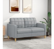 Divvietīgs Dīvāns, Tumši Pelēks Audums, 140 Cm Vidaxl 8721012138179