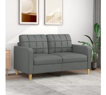 Divvietīgs Dīvāns, Tumši Pelēks Audums, 140 Cm Vidaxl 8721012138186