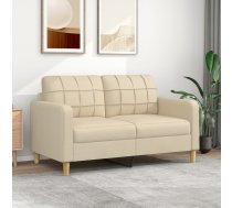 Divvietīgs Dīvāns, Krēmkrāsas Audums, 140 Cm Vidaxl 8721012138193