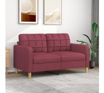Divvietīgs Dīvāns, Vīnsarkans Audums, 140 Cm Vidaxl 8721012138230