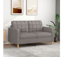 Divvietīgs Dīvāns, Pelēkbrūns Audums, 140 Cm Vidaxl 8721012138247