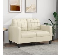 Divvietīgs Dīvāns, Krēmkrāsas, 120 Cm, Mākslīgā Āda Vidaxl 8721012138391