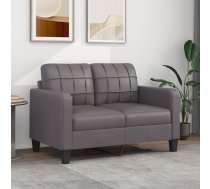 Divvietīgs Dīvāns, Pelēks, 120 Cm, Mākslīgā Āda Vidaxl 8721012138407