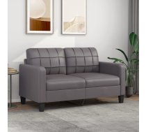 Divvietīgs Dīvāns, Pelēks, 140 Cm, Mākslīgā Āda Vidaxl 8721012138452