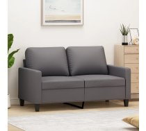 Divvietīgs Dīvāns, Pelēks, 120 Cm, Mākslīgā Āda Vidaxl 8721012138605