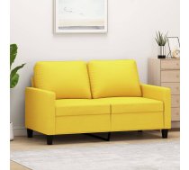 Divvietīgs Dīvāns, Gaiši Dzeltens Audums, 120 Cm Vidaxl 8721012138865