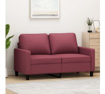 Divvietīgs Dīvāns, Vīnsarkans Audums, 120 Cm Vidaxl 8721012138872