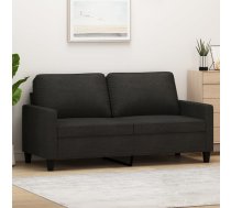 Divvietīgs Dīvāns, Melns Audums, 140 Cm Vidaxl 8721012138933
