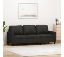 Trīsvietīgs Dīvāns, Melns Audums, 180 Cm Vidaxl 8721012139015