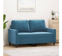 Divvietīgs Dīvāns, Zils, 120 Cm, Samts Vidaxl 8721012139244