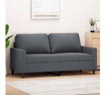 Divvietīgs Dīvāns, Tumši Pelēks, 140 Cm, Samts Vidaxl 8721012139268