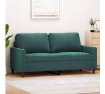 Divvietīgs Dīvāns, Tumši Zaļš, 140 Cm, Samts Vidaxl 8721012139275