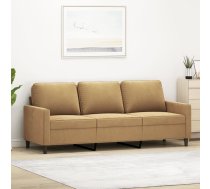 Trīsvietīgs Dīvāns, Brūns, 180 Cm, Samts Vidaxl 8721012139428