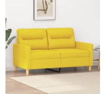 Divvietīgs Dīvāns, Gaiši Dzeltens Audums, 120 Cm Vidaxl 8721012139589