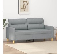 Divvietīgs Dīvāns, Tumši Pelēks Audums, 140 Cm Vidaxl 8721012139619
