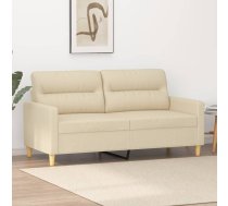 Divvietīgs Dīvāns, Krēmkrāsas Audums, 140 Cm Vidaxl 8721012139633