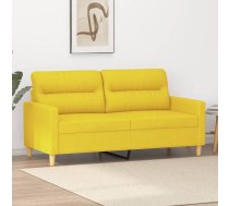 Divvietīgs Dīvāns, Gaiši Dzeltens Audums, 140 Cm Vidaxl 8721012139664